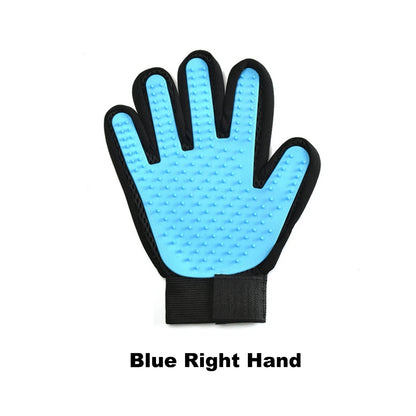 Cute Suede Silicone Cat Dog Pet Deshedding Brush Glove for Animal Wool Combing Cats Pet Hair Glove Pet Grooming Glove GL0001