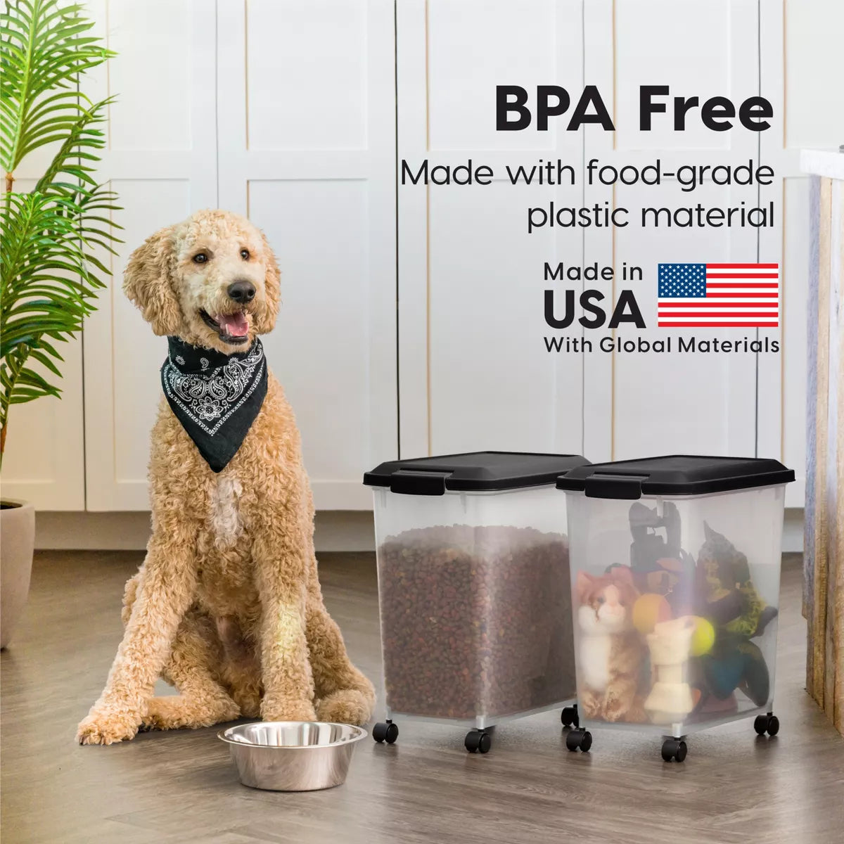 IRIS Airtight Pet Food Storage Containers