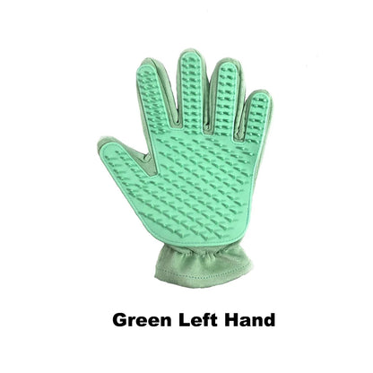 Cute Suede Silicone Cat Dog Pet Deshedding Brush Glove for Animal Wool Combing Cats Pet Hair Glove Pet Grooming Glove GL0001