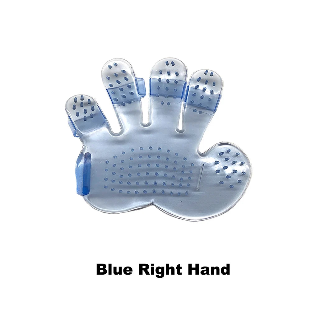Cute Suede Silicone Cat Dog Pet Deshedding Brush Glove for Animal Wool Combing Cats Pet Hair Glove Pet Grooming Glove GL0001